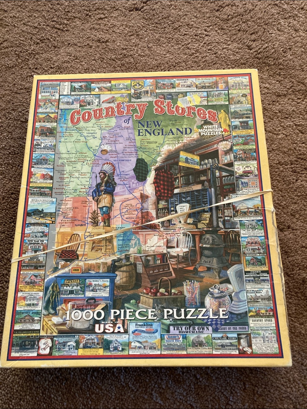 Country Stores of New England 1000-Piece Puzzle - Multicolor